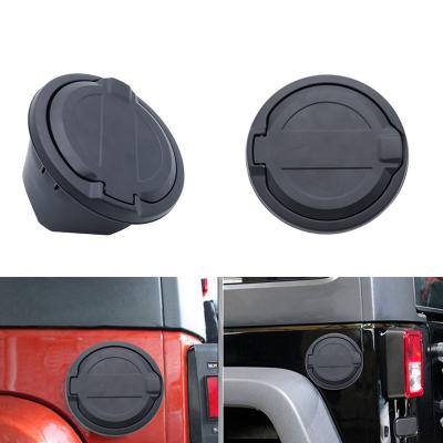 China Black Aluminum Fuel Tank Cap Gas Door Cover Fuel Filler Door Cap For Jeep Wrangler JL 2018 Accessories for sale