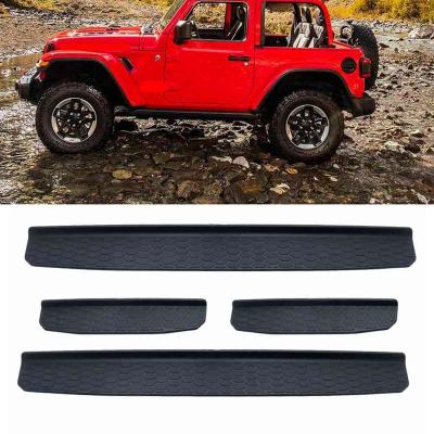 China DURABLE Car Door Sill Scuff Plate Guard for 2018 jeep cowboy jl car accessories auto part door parts scuff plate plastic guard for sale