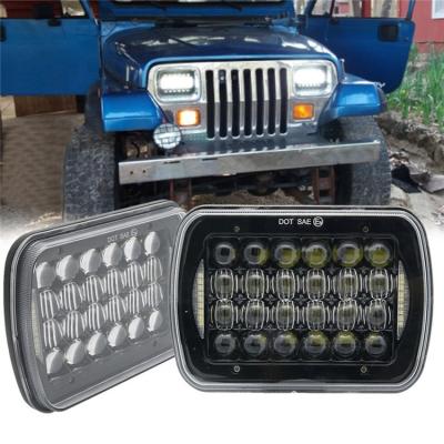 China Factory Direct Sale 5D Hi/Lo LED Work Light Factory Direct Sale 5x7 Inch Head Lamp 5x7 Square Led Headlight With DRL For Jeep Wrangler YJ XJ cherokee for sale