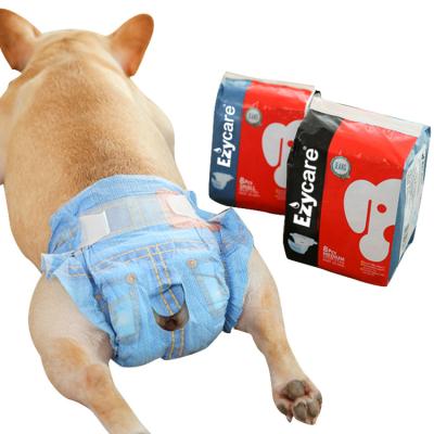 China OEM/ODM Stocked Nonwoven Pet Diapers Price Cheap Diapers For Dog High Absorbent Dog Diapers for sale