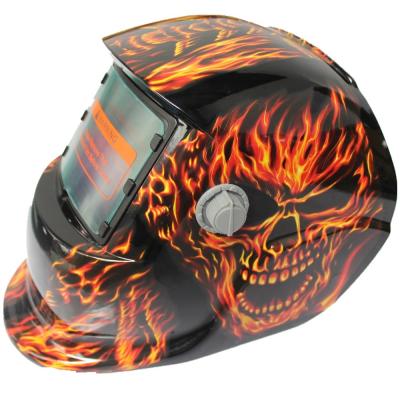 China Custom YES Decal Industrial Welding Welder Helmets Solar Auto Darkening for sale