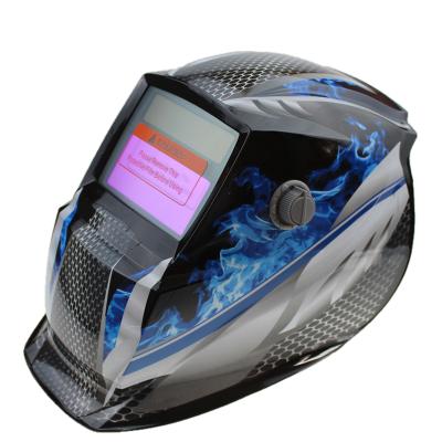 China Yes 2021 new type welding helmet with blue fire for sale