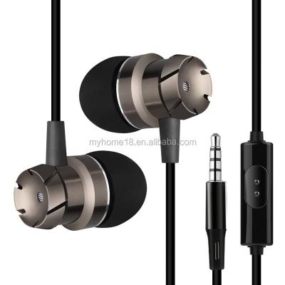 China 2018 Shenzhen new arrival factory retail price in-ear mobile phone earphone wired headset with 3.5mm connectors for sale