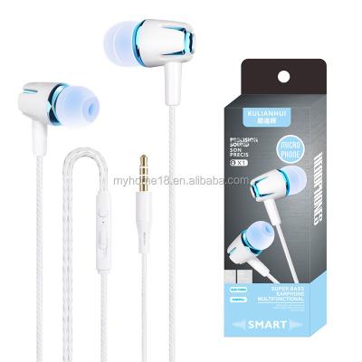 China High Quality 3.5mm Earphone Factory Price Mic Volume Control Mobile Phone Wired Earphone for sale