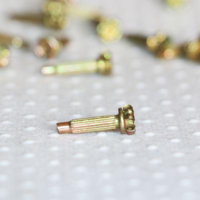 China Ally Shoe Hardware Customized Zinc Nuts Pins and Heel Pipes Accessories for sale