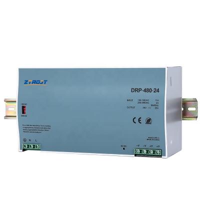 China DRP-480-24 24 CCTV Camera Factory Price AC Voltage 480W DC 20A 48V 10A Transformer DC Din Rail Power Supply Industrial Control for sale