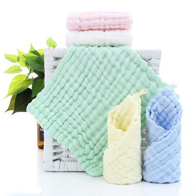 China QUICK-DRY Quick-dry Kids Face Towel, Cotton Towels Muslin Tree 6 Layers Gift Woven Square Towel Set Soft and Breathable Variety of Options for sale