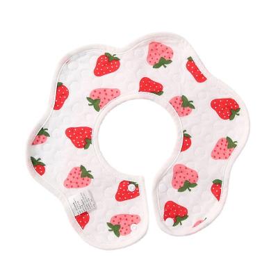 China Washable Pure Cotton Spit Towel Baby Class A 360 Rotary Bib Maternal and Infant Products Baby Baby Bib Cotton Spit Towel for sale