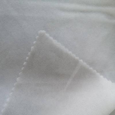 China Fusible Handfeeling Double Stitch Lightweight Soft PA Coating Woven Adhesive Interlinings And Linings for sale