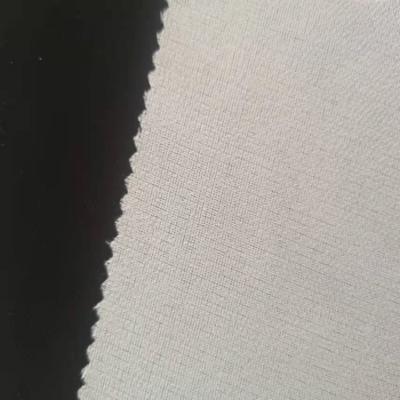 China Soft handfeeling PA double stitch twill woven fusible interlining, adhesive interlinings for sale