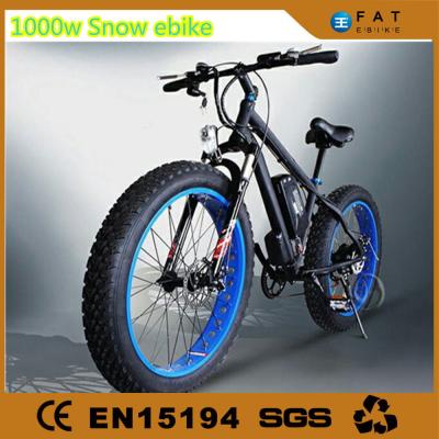 China 1000W Fat Mountain Bike / Fat Sand Bike 48V Aluminum Alloy Frame for sale