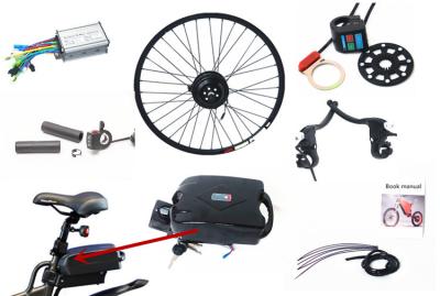 China 250w Motor Electric Bike Kit E Bike Conversion Kits With 2a Charger 25N.M for sale