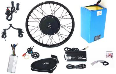 China 530rpm/min Electric Bike Conversion Kit 1000w 48v With Lithium Battery for sale