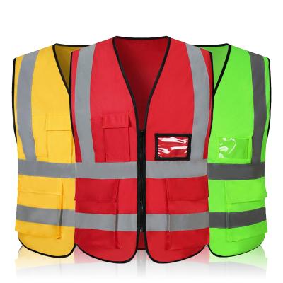 China 2021 Wholesales High Quality QUICK DRY Reflective Vest With Pockets Fits All Vest Multi Color Workwear for sale