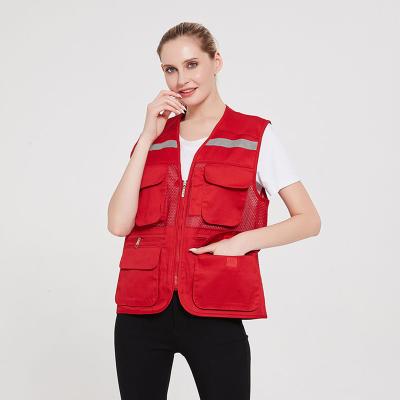 China Anti-Wrinkle China Customized Reflective Safety Vest Multi-pocket Vest Safety Jackets Safety Vest for sale