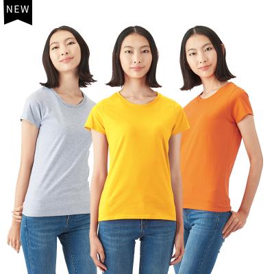 China Casual Anti-Wrinkle T-shirt For Summer Custom Women's Clothing Workout Shirts Women's Graphic Round Neck Fashion T-Shirts With Logo for sale