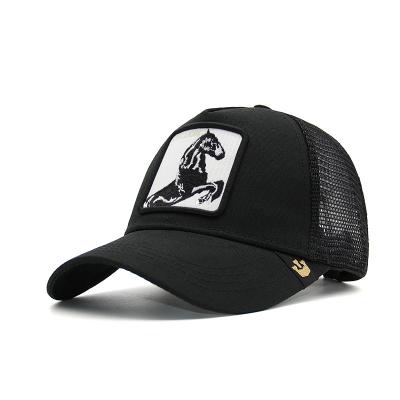 China LOW MOQ COMMON Embroidery Patch Custom Animal Trucker Caps Hats 6 Panel Mesh Sport Trucker Hats Outdoor for sale