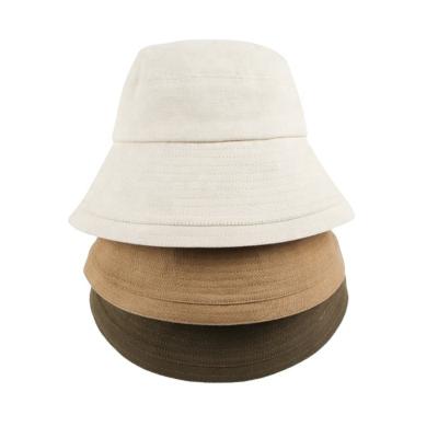 China Character Wholesale OEM Customized Popular Logo Wide Brim Protective Fisherman Bucket Hat Plain Sun Hat for sale