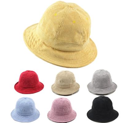 China Fisherman Formal Hats Women Light Corduroy Winter Leisure Sunshade Hat Fashion Dome Dome Outdoor Bucket Hat for sale