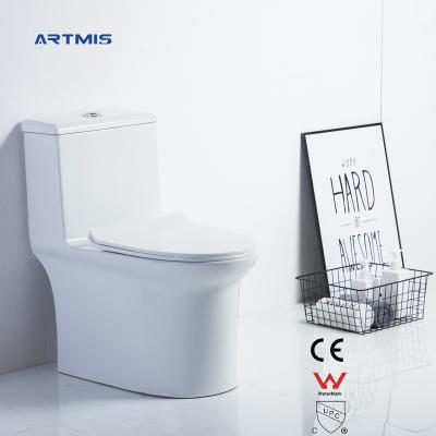 China High Quality Double Flush Toilet 3-6L One Piece Flush Toilet Bowl for sale