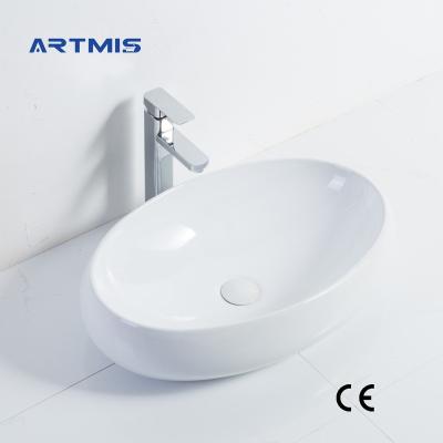 China Factory Direct Sale Modern White Round Countertops Basin Wash Basin Sink With Modern Sink for sale