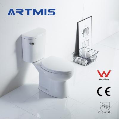 China Double-flow Washdown Toilet Two Piece Bathroom Sanitary Ware Ceramic Floor Hung Two Piece Toilet for sale