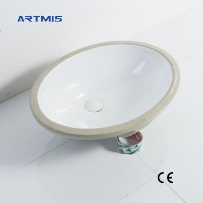 China Modern Manufacturer Supplier China Cheap White Round Under Counter Basin Wash Basin For Bathroom for sale