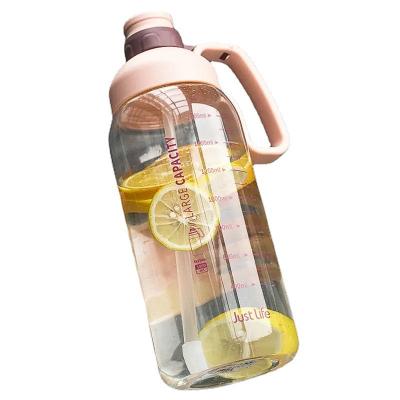 China 1800ml Large Capacity Super Sustainable Portable Anti Falling Water Bottle With Handle for sale