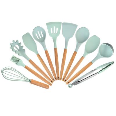 China Spoon Beater Brush Kitchen Tool Color Box Silicone Viable Baking Kitchenware 11 Piece Set for sale