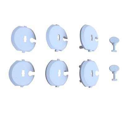 China Safe Use Baby Safety French Plug Socket Protection Cover With Key for sale