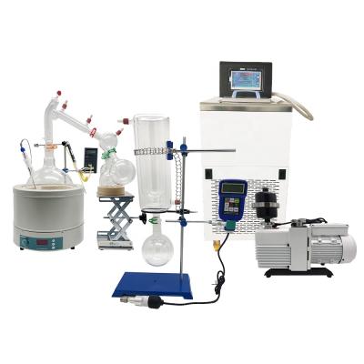 China Turnkey Distiller Setup Equipment WTSP-05 2L 5L 10L 20L Short Path Distillation for Lab with Glasswares WTSP-05 for sale