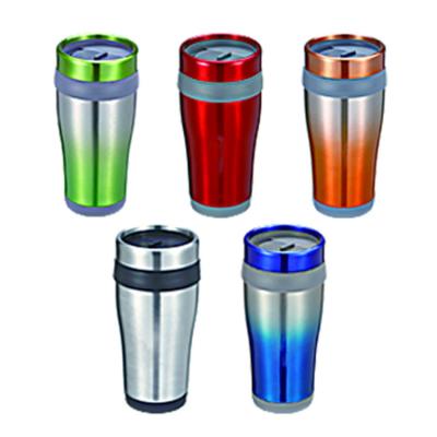 China Sustainable Travel Portable 16oz Customized Stainless Steel Travel Mug With Lid for sale