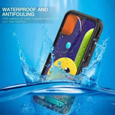 China ip68 tpu waterproof PC cell phone shockproof shockproof case for samsung galaxy a02s fundas with nice retail package for sale