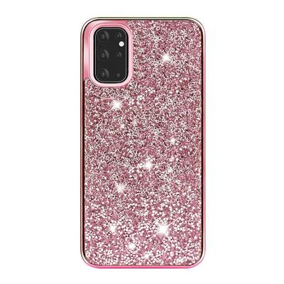 China Trendy Diamond Cell Phone Case For Samsung s11 lite 2 in 1 luxury glitter mobile back cover s11 s11 plus bling glitter phone case for sale