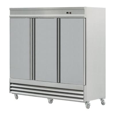 China Commercial Vertical Single-Temperature 3 Doors Fridge Threer-Door Freezer Refrigerator BN-UC72F3 for sale