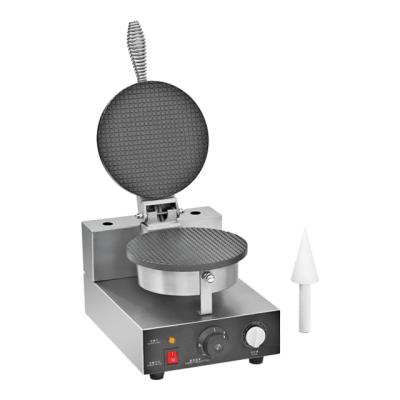 China Convenient Commercial Italian Brave Man Cookie Dessert Shawarma Cream Cone Gelato/Good Price CE 1-Plate Ice Cream Cone Wafer Making Machine for sale