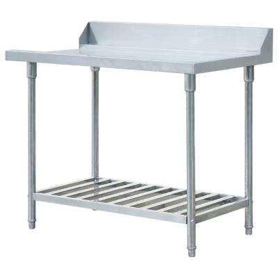 China 2021 Hot Sales Easily Assembled Stainless Steel Work Bench Table Stainless Steel Prep Table With Under Shelf BN-W19 for sale