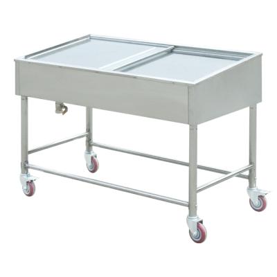 China Modern commercial stainless steel work table seafood countertop for restaurant BN-W38 for sale