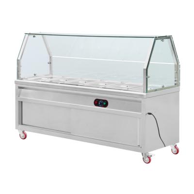 China Restaurant Kitchen Commerical Kitchen Food Warmer 6 Pan Buffet Bain Marie BN-B02-6-1 for sale