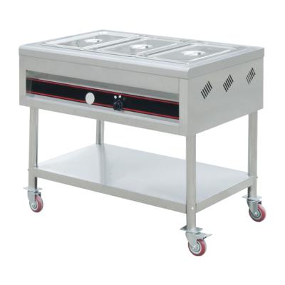 China Restaurant Canteen Serving Equipments Easily Cleaned Catering Hot Food Bain Marie / Hotel Gas Food Warmer for sale