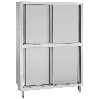 China Factory price modern commercial stainless steel kitchen storage cabinets with 4 sliding doors BN-C13 for sale