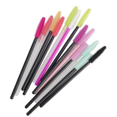 China Blush Disposable Silicone Gel Eyelash Brush Comb Mascara Wands Eye Lash Extension Tool For Women for sale