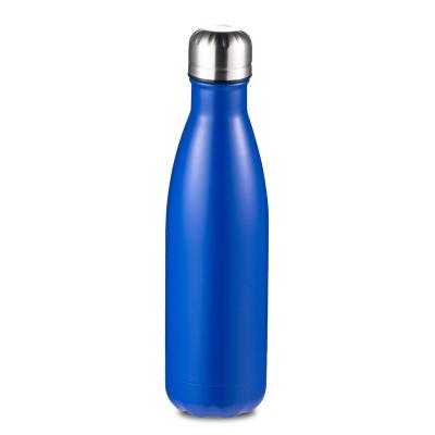 China 17oz PORTABLE Vacuum Insulated Stainless Steel Sport Double Wall Thermal Flask Cola Shape Leakproof Water Bottle With Screw Lid for sale