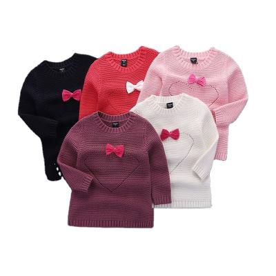 China Anti-wrinkle Heart Shape Baby Sweater Child Long Sleeve Spring Newborn Infant Winter Autumn Warm Sweater Tops Outfits for sale