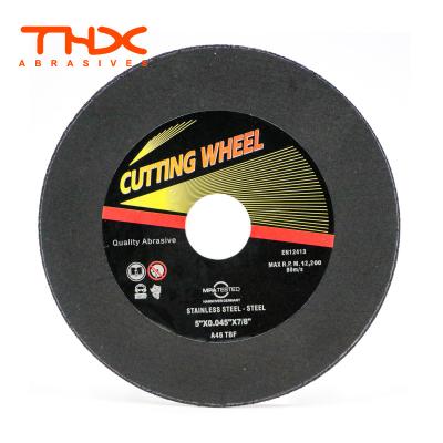 China High efficiency metal abrasive disc 125*1*22mm iron grinding metal stone discos de corte Para for sale