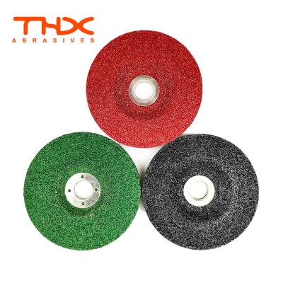 China Long Life High Performance OEM 4inch Green Grinding Wheel For Metal 100x6x16mm T27 Drive In Centered for sale