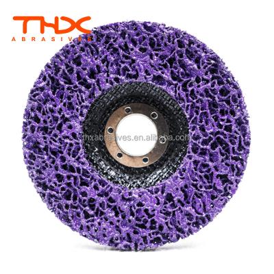 China High Efficiency Poly Disc Angle Grinder Paint Stripper Grinder Disc For Removing Paint Color Purple for sale