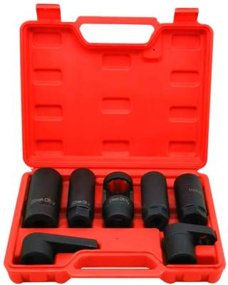 China 7PCS Oxygen Sensor Socket Set 22mm (7/8 in), 27mm, 29mm Universal Puller and Removal Tool for sale