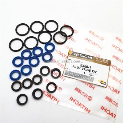 China Manufacturer Hydraulic EX60 EX100 EX120 Tappet Pilot Valve Control Valve Kit Repair Oil Seal Kit For Hitachi for sale