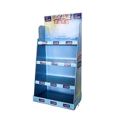 China Display Rack Shelf Store Retail Table Top Cardboard Counter Show Cardboard Countertop Cosmetic Sales Display Boxes for sale